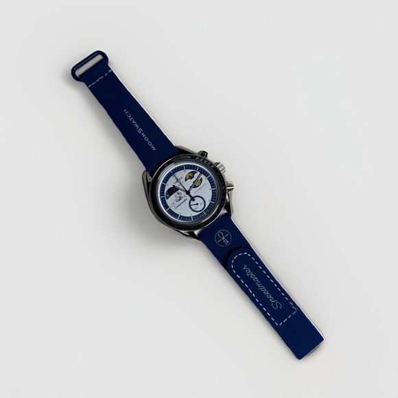 Modded Stainless Steel Moonswatch Mission to Earthphase - Moonshine Gold - Picture 3 of 7